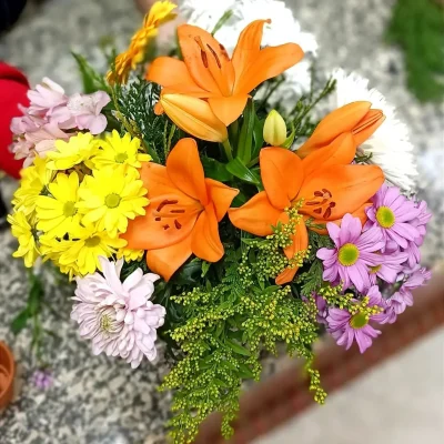 ramo de flores velima foto aerea