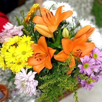 ramo de flores velima foto lejana